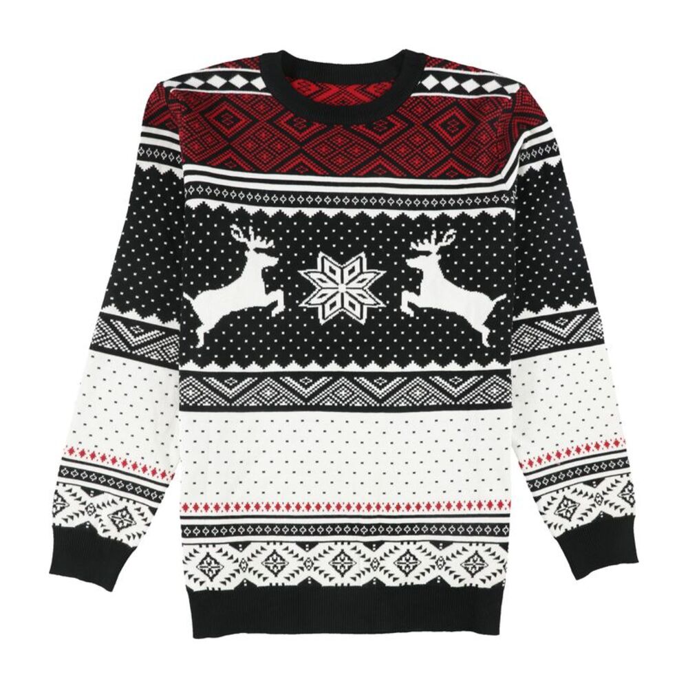 Yesfashion Mens Reindeer Pullover Sweater, NWT